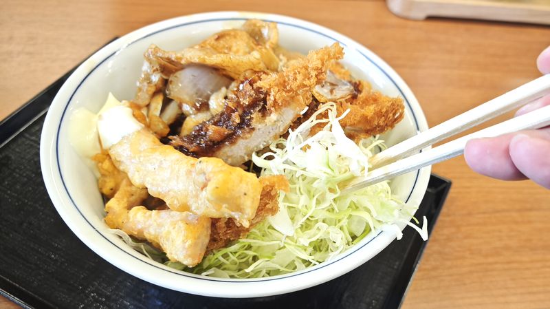 揚げ物のオアシスのキャベツ