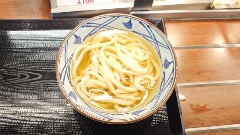 ナチュラルなかけうどん