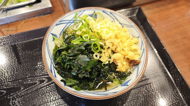 わかめうどんに無料進化