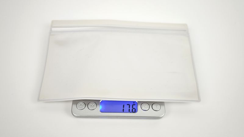 実測で17.6g
