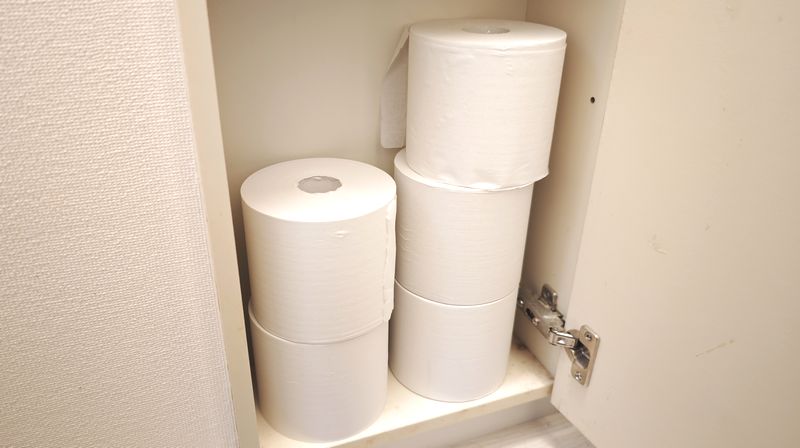 長巻タイプは収納がラク!災害の備蓄用にも良い!