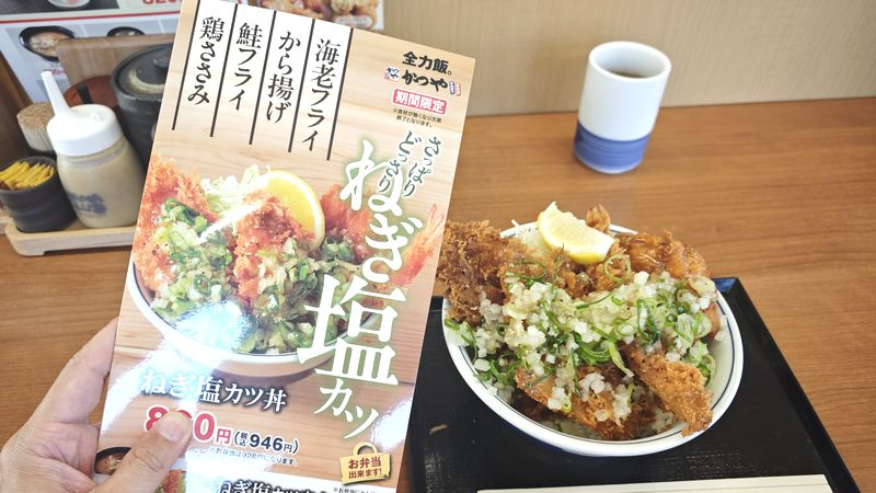 まとめ:かつやが「さっぱり」&「どっさり」の「ねぎ塩カツ」を期間限定販売!