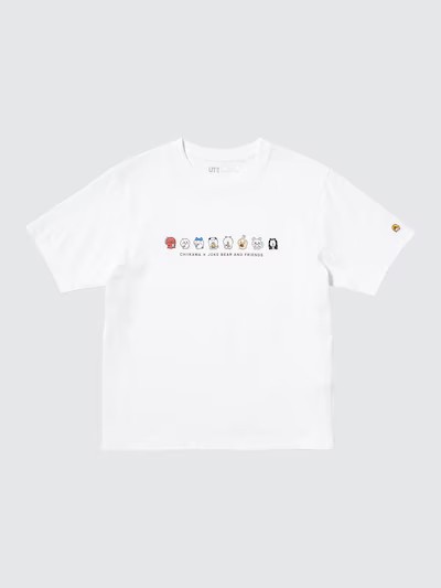 「ちいかわ」と「ナガノのくま」コラボTシャツのウィメンズ4種類