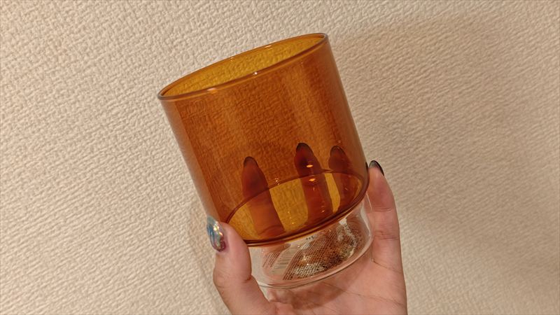 カラーが素敵な耐熱ガラスカップ
