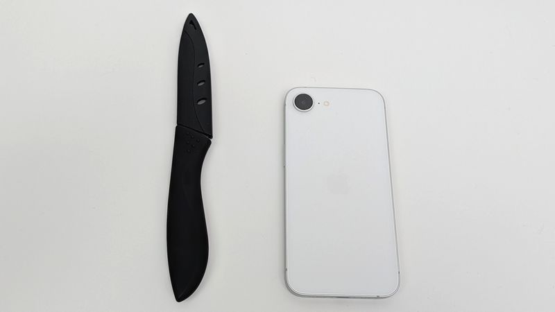 スタプロ「黒いセラミックペティナイフ」のサイズ