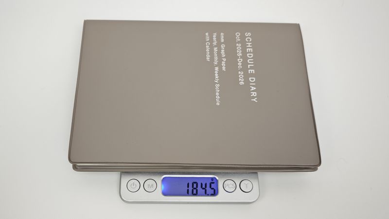 重さは実測で184.5g