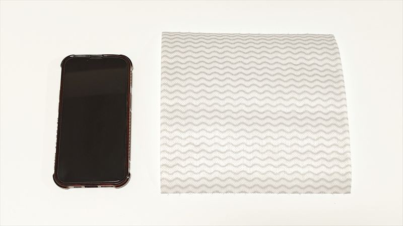 1枚あたり約20cm×20cmの使いやすいサイズ