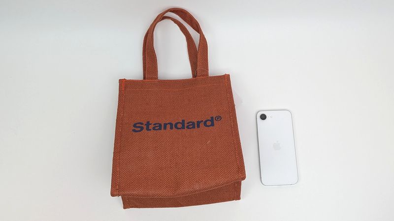 スタンダードプロダクツ「カラージュートランチバッグ」のサイズ
