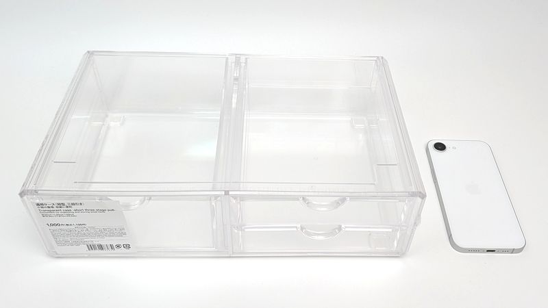 スタンダードプロダクツ「透明ケース」のサイズと重さ