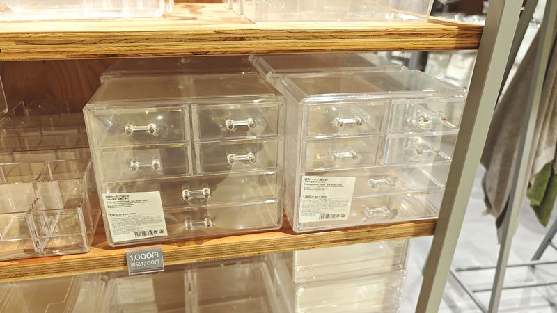 透明ケース 六段引き