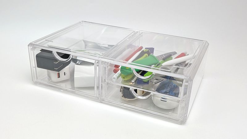 クリアで中身が一目で分かって使いやすい!