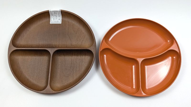 スタンダードプロダクツ「山中塗 木目ワンプレート」のサイズ