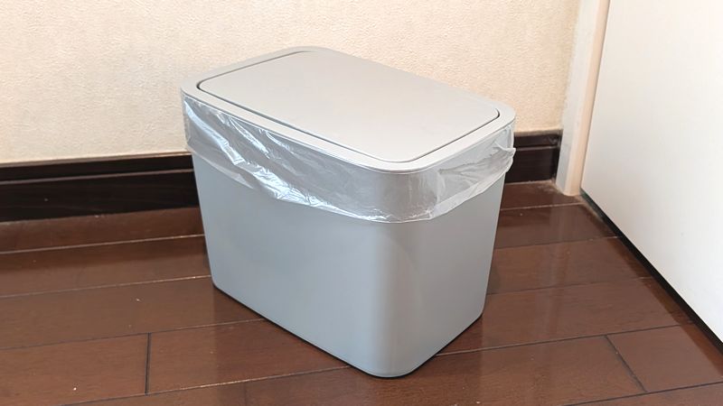 ゴミ袋が見えないようにすることは厳しめ！