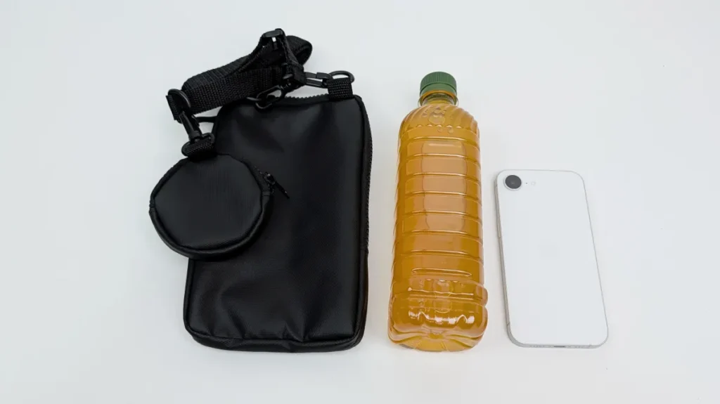 スタプロ「丸型ポーチ付 ショルダーバッグ」のサイズ