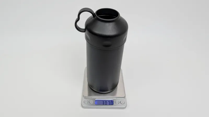 「ペットボトルクーラー」の重さは実測307.0g