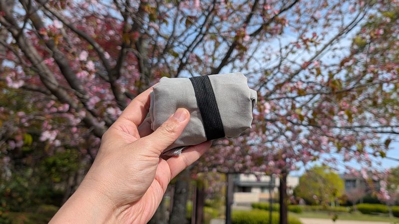 「エコバッグ スエード調」はおしゃれ生地感が魅力のエコバッグ！