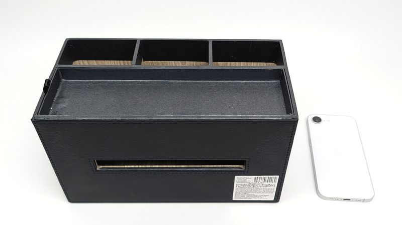 スタンダードプロダクツ「ティッシュ・リモコンケース」のサイズ