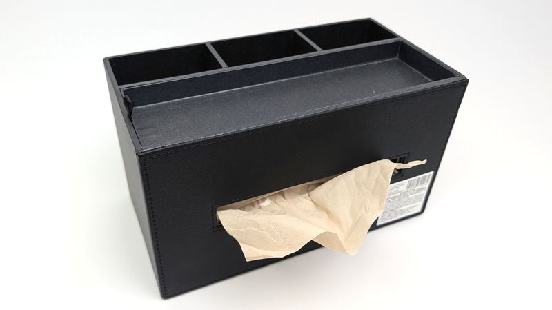 ティッシュケースとしてまずまずの使い勝手