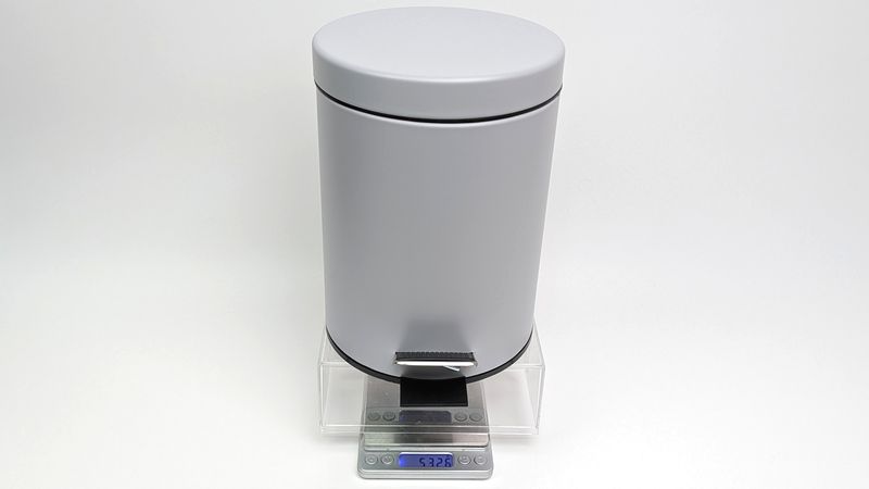 「ペダルペール式スチールゴミ箱」の重さ