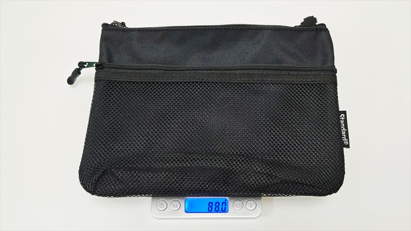 「サコッシュショルダーバッグ」の重さは実測88g
