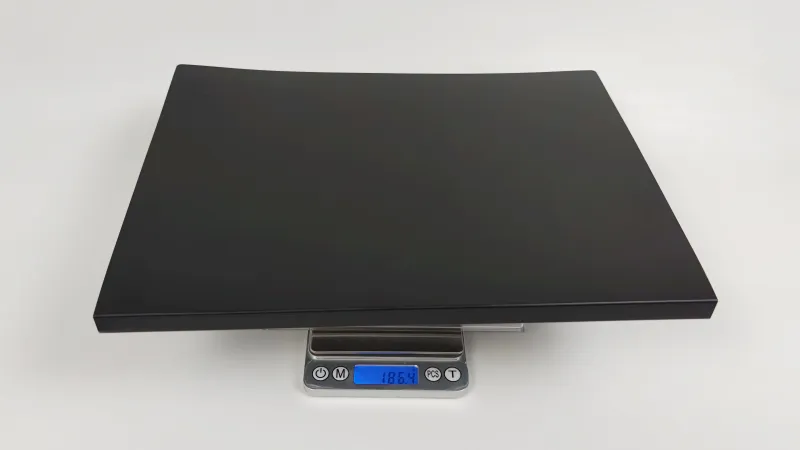 「書き込めるファイル」の重さは実測186.4g